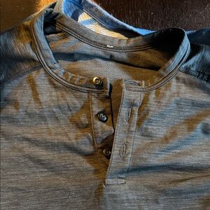 lululemon athletica Charcoal Long Sleeve Henley
